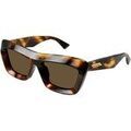 Lunettes de soleil Bottega Veneta BV1283S Lunettes de soleil, Havana/Marron, 53 mm Grenoble