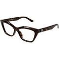Lunettes sur Grenoble : Lunettes de soleil Balenciaga BB0342O Cadres Optiques, Havana/Transparent, 55 mm