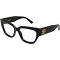 Lunettes sur Grenoble : Lunettes de soleil Balenciaga BB0326O Cadres Optiques, Noir/Transparent, 53 mm