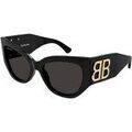 Lunettes de soleil Balenciaga BB0322S Lunettes de soleil, Noir/Gris, 55 mm Grenoble