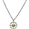 Collier Orusbijoux Collier Pendentif Homme Rose Des Vents Argent Et Bronze Et Argent&eacute;