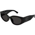 Lunettes de soleil Balenciaga BB0324SK Lunettes de soleil, Noir/Gris, 55 mm Grenoble