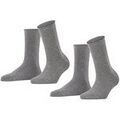 Chaussettes sur Grenoble : Chaussettes Falke Femme Chaussettes Paquet de 2 Happy DP SO