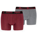Boxers Puma MEN EVERYDAY BASIC BOXERS 2P - BURGUNDY / GREY MELANGE - S Multicolore Grenoble