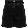 Short Only SHORT ONLNESSA HW BELT CORD SHORTS - Noir - L
