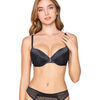 Rembourr&eacute;s Luna Splendida Soutien-gorge push-up MYSTIQUE Splendida Noir