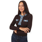 Pull La Modeuse Pulls pour femme - Marron -