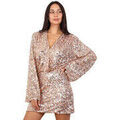 Robes sur Grenoble : Robe courte La Modeuse Robes pour femme - Dor&eacute; rose - Dor&eacute;