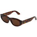 Lunettes sur Grenoble : Lunettes de soleil Retrosuperfuture 6DF Lunettes de soleil, Havana/Marron, 55 mm