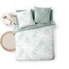 Parures de lit Promo Linge Parure de Lit 3 Pi&egrave;ces Imprim&eacute; 57 Fils Vert Unique. . Maison > Parures de lit.