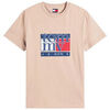 T-shirt Tommy Jeans TEE SHIRT TJM SLIM RWB FLAG TEE EXT - COASTAL TAUPE - L