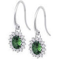 Boucles d'oreille sur Grenoble : Boucles oreilles Lotus Boucles d'oreilles Silver argent marguerite vert