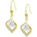Boucles d'oreille sur Grenoble : Boucles oreilles Lotus Boucles d'oreilles Silver argent dor&eacute; Jaune