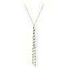 Collier Orusbijoux Collier Cravate Argent Dor&eacute; Petites Perles Pampilles Et Dor&eacute;
