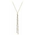 Colliers sur Grenoble : Collier Orusbijoux Collier Cravate Argent Dor&eacute; Petites Perles Pampilles Et Dor&eacute;