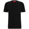 T-shirt HUGO T-SHIRT NOIR DIRAGOLINO_C EN JERSEY DE COTON AVEC BADGE