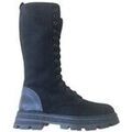 Bottes femme sur Grenoble : Bottes Yowas 24610 Botte &agrave; lacets Noir Noir