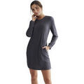 Robes sur Grenoble : Robe courte Selmark Chemise de nuit manches longues Basica