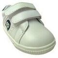 Baskets basses enfant Bubble Bobble Chaussure enfant &eacute;cologique c1202, bleue Blanc Grenoble