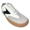 Baskets basses MTNG Chaussure homme MUSTANG 84806, &eacute;l&eacute;gante, noire et blanche Blanc
