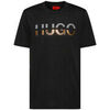 T-shirt HUGO T-shirt &agrave; col rond Denghis noir Noir