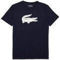 T-shirt Lacoste T-shirt SPORT en jersey respirant imprim&eacute; crocodile Bleu Grenoble