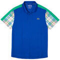Tee-shirts sur Grenoble : T-shirt Lacoste POLO BLEU COBALT COLOR-BLOCK &Agrave; CARREAUX TENNIS Bleu