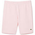 Short Lacoste SHORT HOMME EN MOLLETON GRATT&Eacute; DE COTON BIOLOGIQUE R Rose