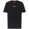 T-shirt HUGO T-shirt Durned_U211 noir avec logo brod&eacute; Noir