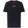 T-shirt HUGO T-shirt Durned_U211 noir avec logo brod&eacute; Noir Grenoble