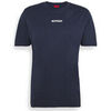 T-shirt HUGO T-shirt Durned_U211 bleu avec logo brod&eacute; Bleu