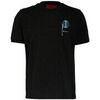 T-shirt HUGO T-shirt Dafu Noir en coton biologique avec motif artist