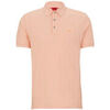 T-shirt HUGO POLO SLIM FIT SAUMON EN PIQU&Eacute; DE COTON AVEC BADGE LOGO Orange