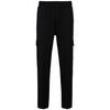 Pantalon HUGO BAS DE SURV&Ecirc;TEMENT RELAXED FIT EN COTON STRETCH NOIR AV Noir