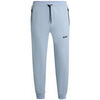 Pantalon BOSS BAS DE SURV&Ecirc;TEMENT EN COTON M&Eacute;LANG&Eacute; BLEU CIEL AVEC LOGO Bleu