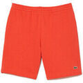 Short Lacoste SHORT HOMME EN MOLLETON GRATT&Eacute; DE COTON BIOLOGIQUE O Orange