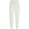 Pantalon HUGO PANTALON DE SURV&Ecirc;TEMENT EN COTON &Eacute;PONGE BLANC CASS&Eacute; AVE Blanc