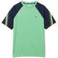 Tee-shirts sur Grenoble : T-shirt Lacoste T-SHIRT HOMME TENNIS REGULAR FIT BANDES SIGL&Eacute;ES VERT Vert
