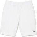 Short Lacoste SHORT HOMME EN MOLLETON GRATT&Eacute; DE COTON BIOLOGIQUE B Blanc