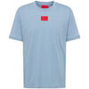 T-shirt HUGO T-shirt Diragolino_D bleu avec &eacute;tiquette logo Bleu