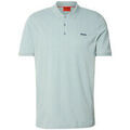 T-shirt HUGO POLO REGULAR FIT VERT DONOS222 EN PIQU&Eacute; DOUX AVEC LOGO Vert Grenoble