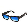 Lunettes sur Grenoble : Lunettes de soleil Xlab DEMI-LUNE Lunettes de soleil, Noir/Bleu clair, 56 mm