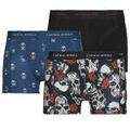 Lingerie homme sur Grenoble : Boxers Jack & Jones JACMURPHY SKULL TRUNKS X3 Multicolore