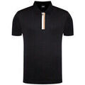 Polo BOSS POLO NOIR &Agrave; COL MONTANT ZIPP&Eacute; PARAS14 Noir Grenoble