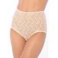 Culottes & autres bas
sur Grenoble : Culottes & slips Daxon by - Lot de 3 culottes maxi maille dentelle Beige