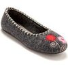 Chaussons Pediconfort Ballerines d'int&eacute;rieur Gris