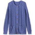 Gilets sur Grenoble : Gilet Daxon by - Cardigan maille torsad&eacute;e Bleu