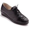 Derbies Pediconfort Derbies &agrave; lacets en cuir pour pieds sens Noir