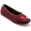 Chaussons Pediconfort Ballerines d'int&eacute;rieur Rouge