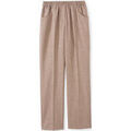 Pantalons sur Grenoble : Pantalon Daxon by - Pantalon femme enti&egrave;rement &eacute;lastiqu&eacute; Marron